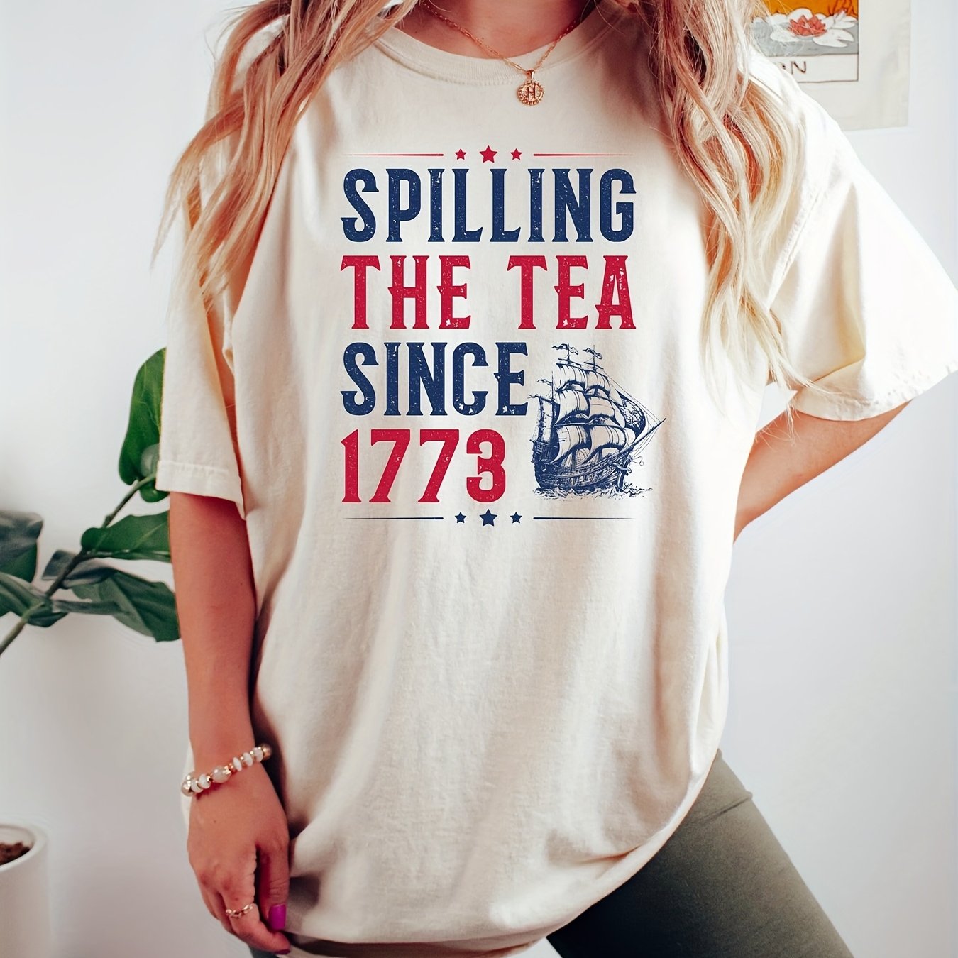 Women's Independence Day Casual T-Shirt -