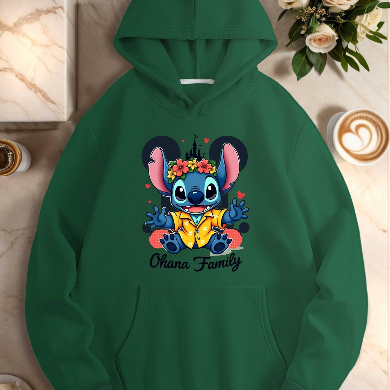 Teediy Castle Stitch Tropical Vintage Disney Design Teediy Women'S Hoodies