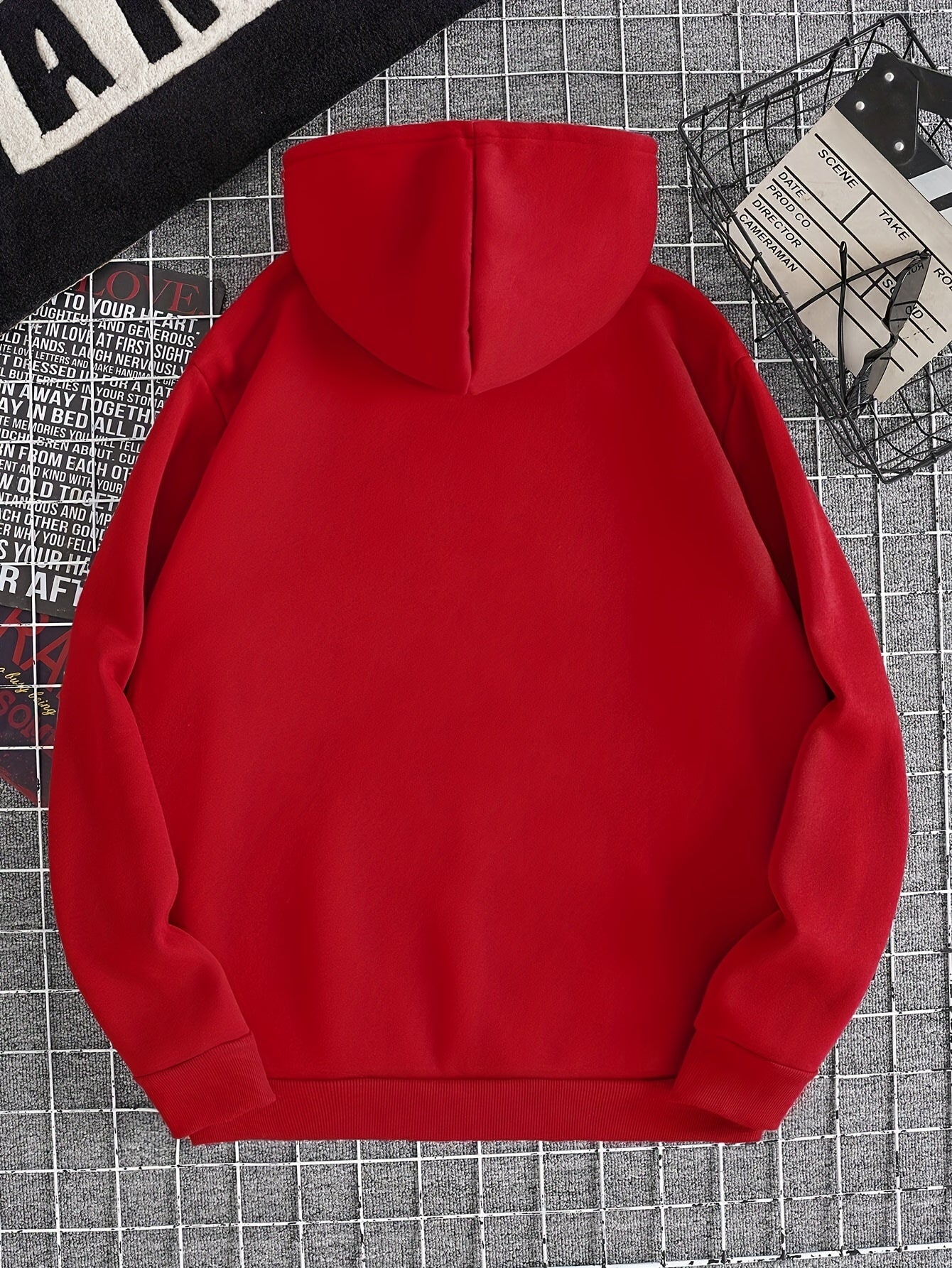 New York Embroidered Men's Hoodie - Casual Pullover with Drawstring, Long Sleeve & Kangaroo Pocket | Cozy Polyester Blend for Fall/Winter