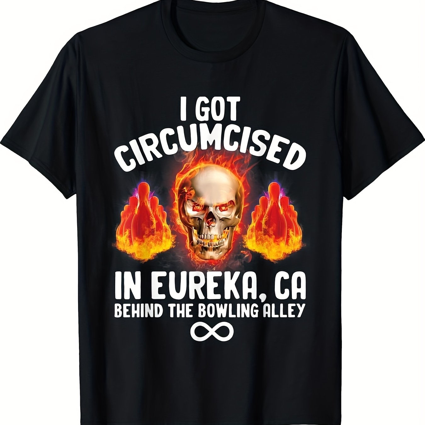 Circumcised Bowling Oddly Specific Humor Weird Funny Meme T-Shirt - 220g