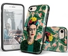 Casely iPhone Case | Compatible with MagSafe | Find Your Muse | Frida Kahlo Portrait Floral Case