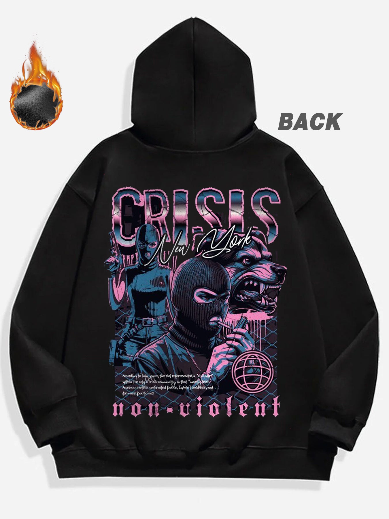 Gifts for Men, Gangster'S Paradise Hoodie Stylish Streetwear for Outings Warm for Autumn and Winter Unisex Fit with Practical Pocket.