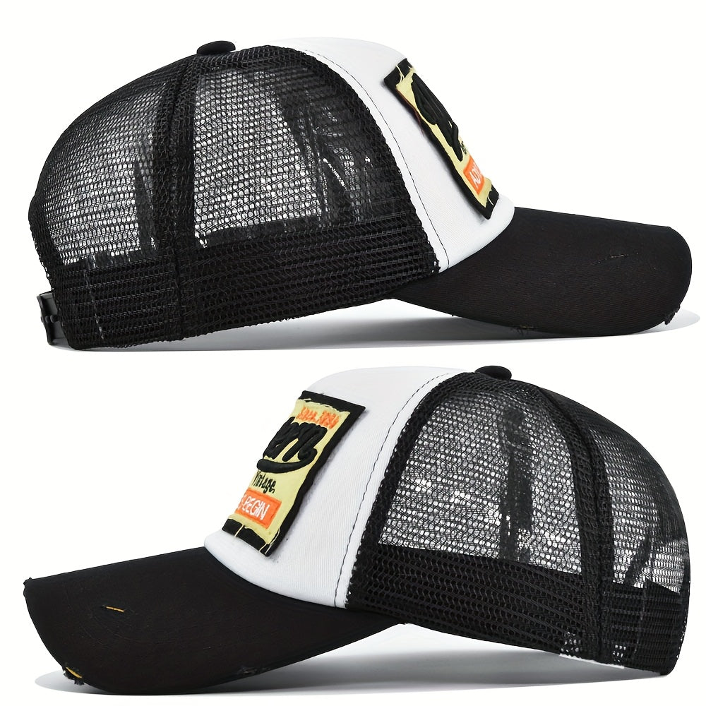 The 3D Embroidered Baseball Cap Features Western-Style Embroidery And a Mesh Design, Making It Cool And Breathable. It'S Perfect for Outdoor Activities in Spring And Summer, Lightweight for Sun Protection, Adjustable in Size,