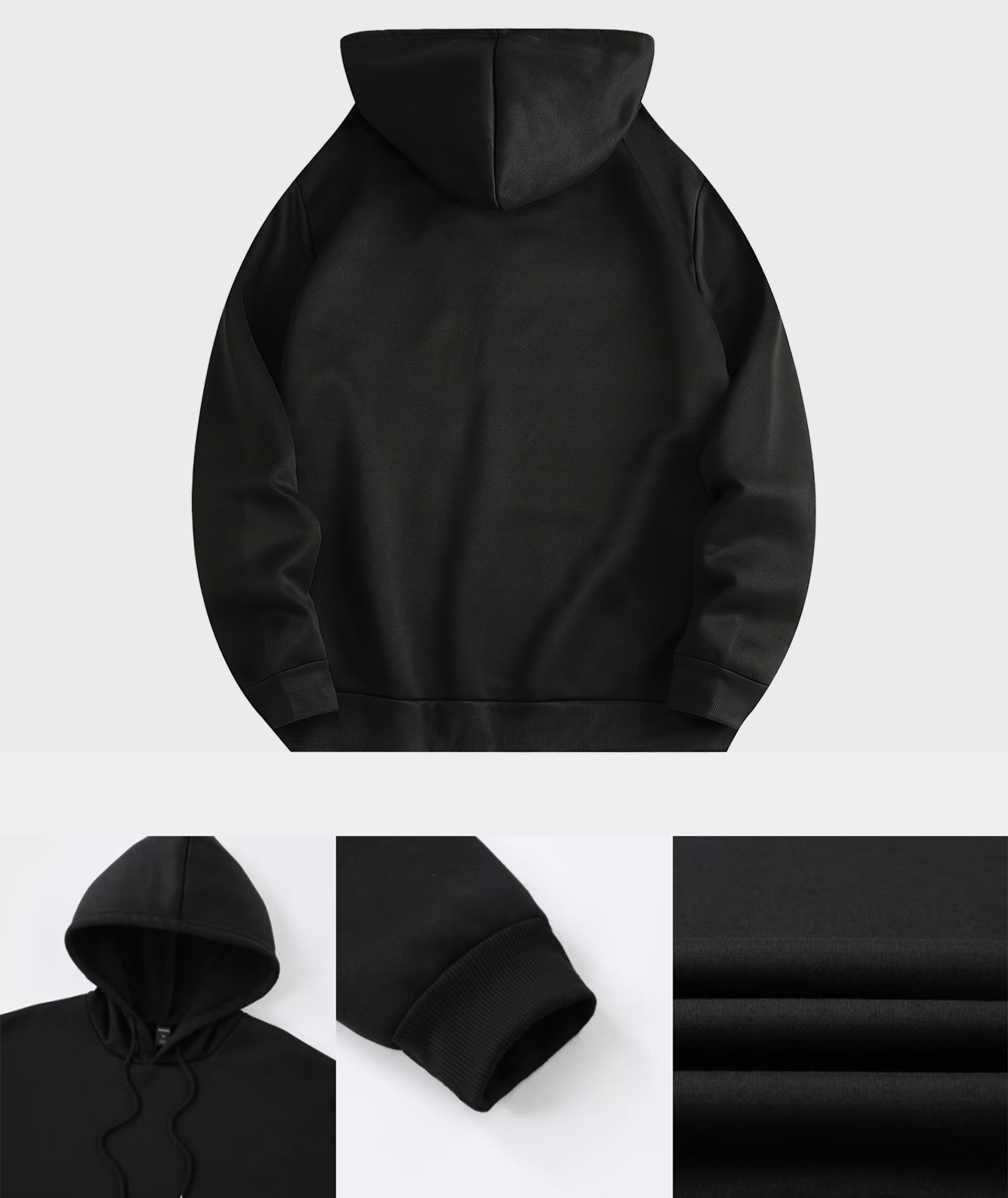 Men's Jalen Green Basketball-Themed Hoodie - Cozy Fleece Pullover with Player Silhouettes, Casual Style for Fall/Winter, Black/Grey