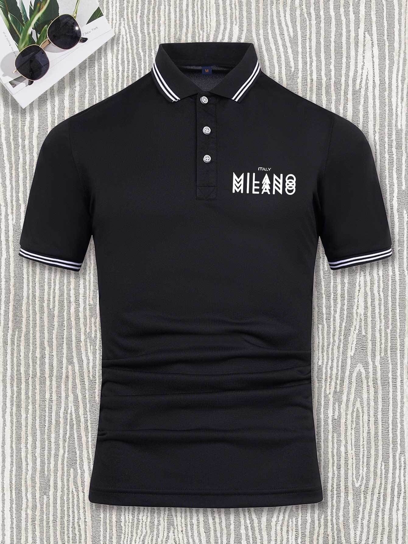 Men'S Casual And Fashionable Business Short Sleeved Polo Shirt, Relaxed And Casual Business Style, Breathable Short Sleeved Top, Suitable for Outdoor Golf, Tennis, Golf Shirts, Holiday Gifts