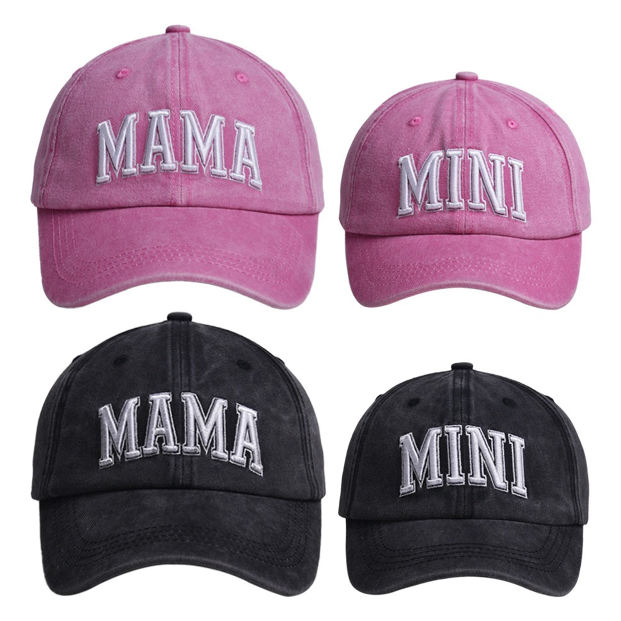 Family Themed Blend Baseball Caps, Breathable Sun Protection Hat with