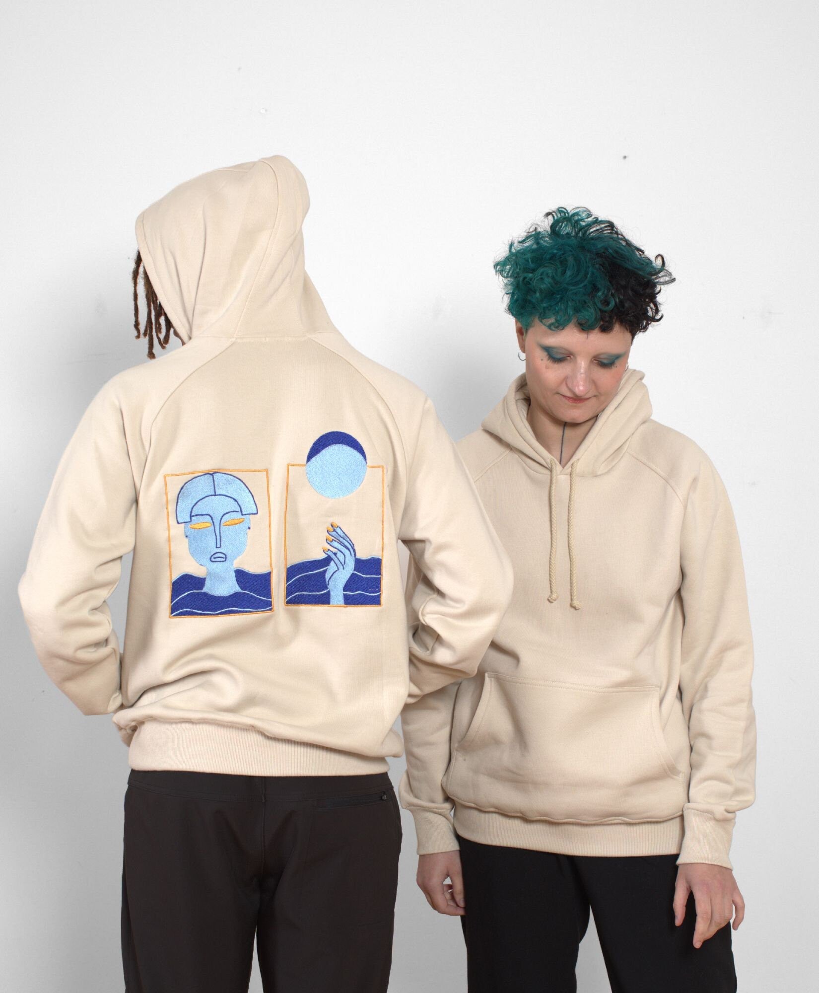 100% Cotton Unisex Embroidered Hoodie