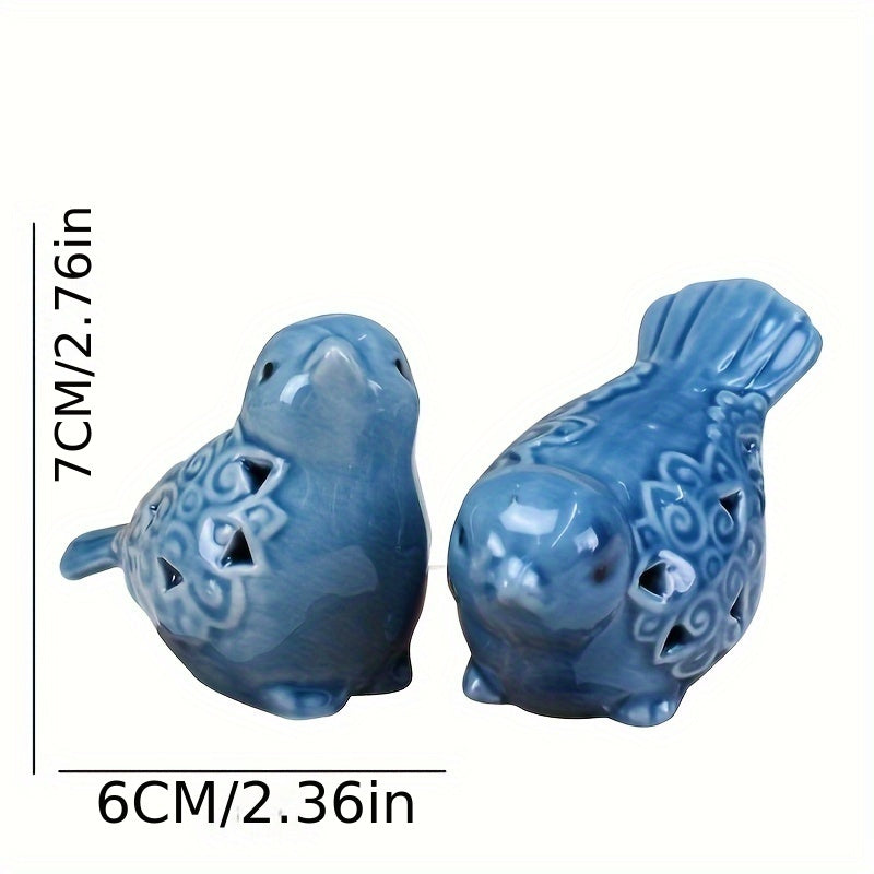 Ceramic Bird and Duck Statues | 2pcs Set | Ceramic | | Home and Office Decor