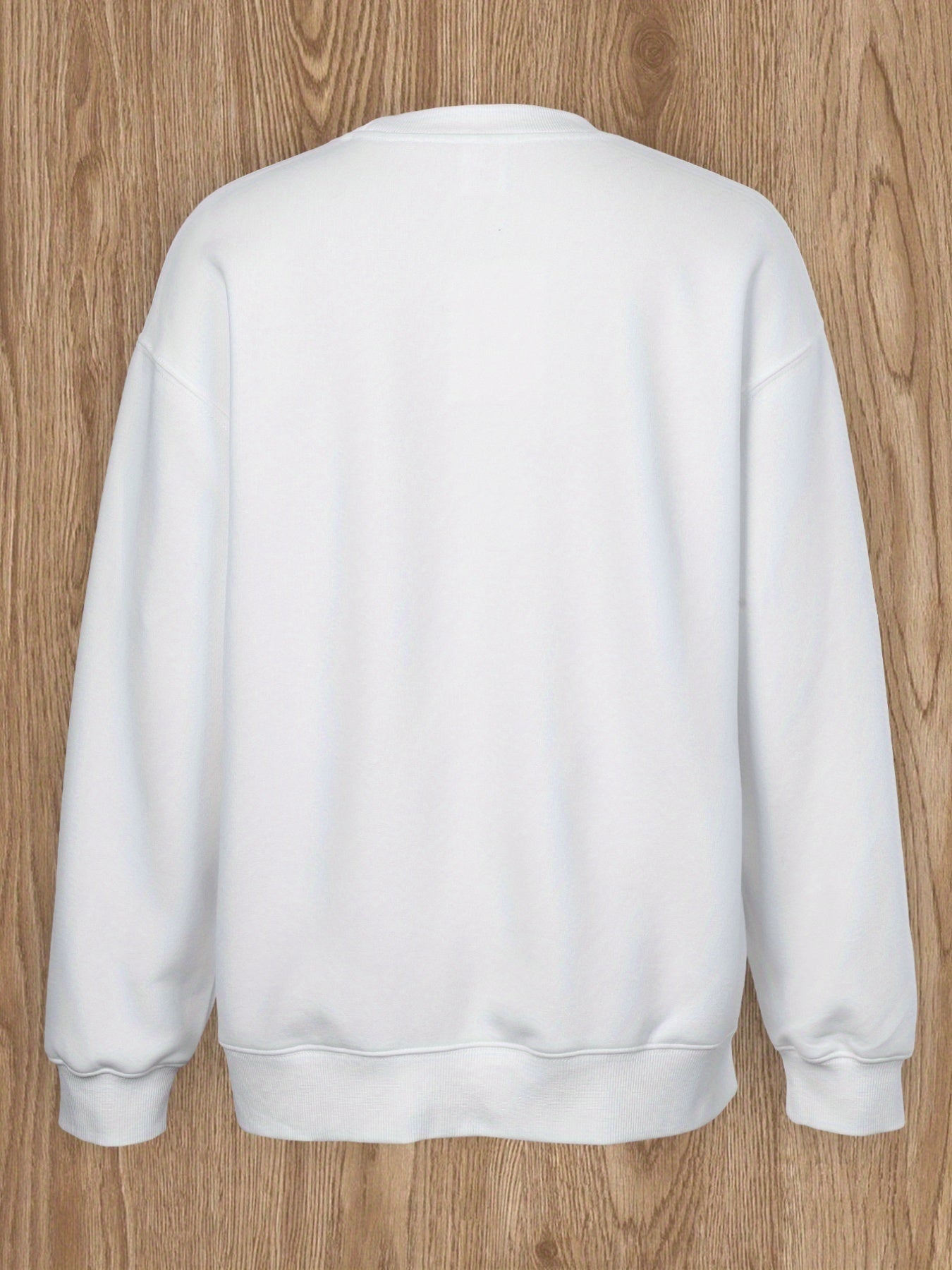 Women's Casual Versatile Fashion Round Neck Long Sleeve Cotton Pullover Sweatshirt