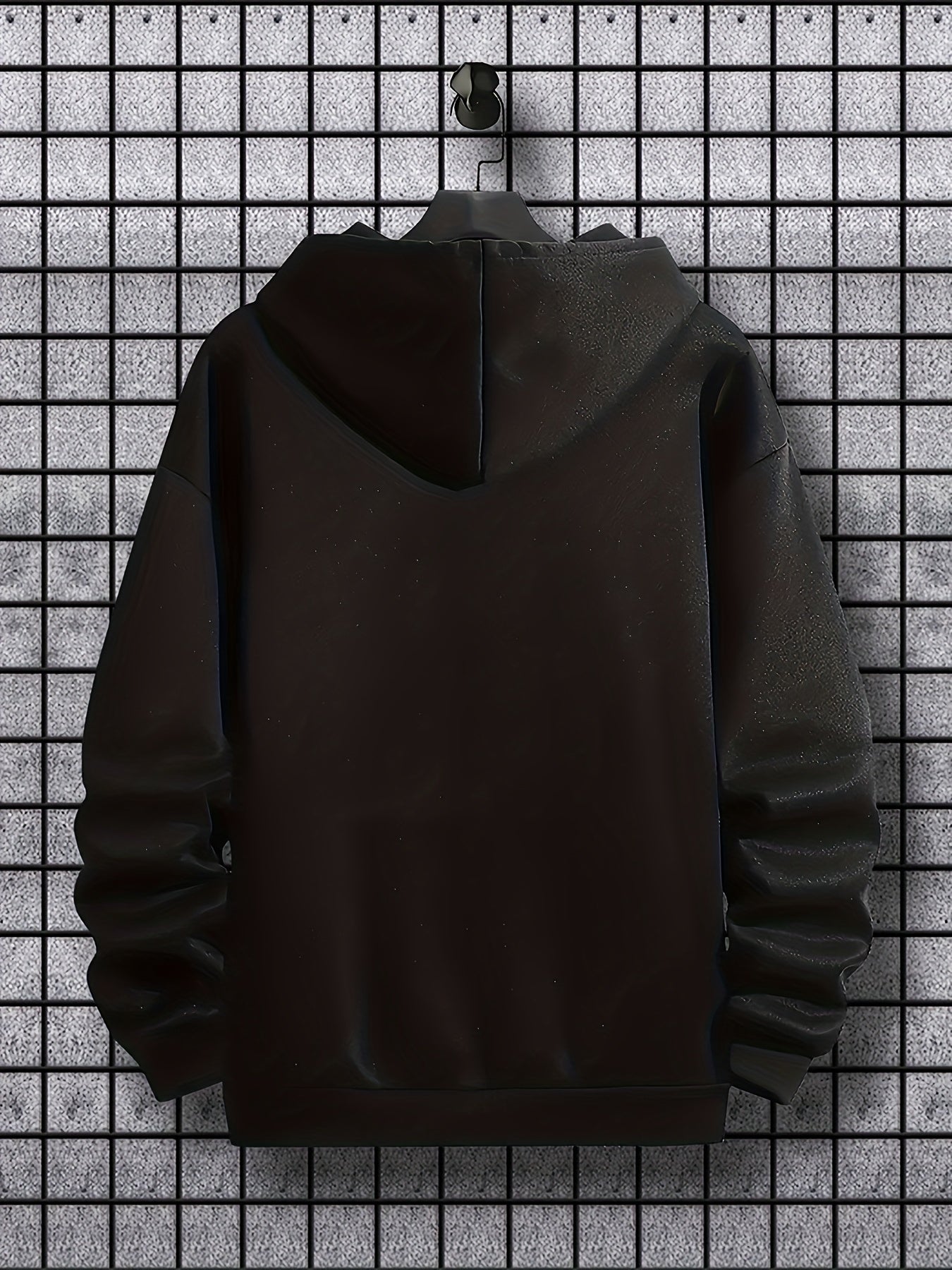Basketball Pattern, Men'S Trendy Comfy Hoodie, Casual Slightly Stretch Breathable Hooded Sweatshirt For Outdoor