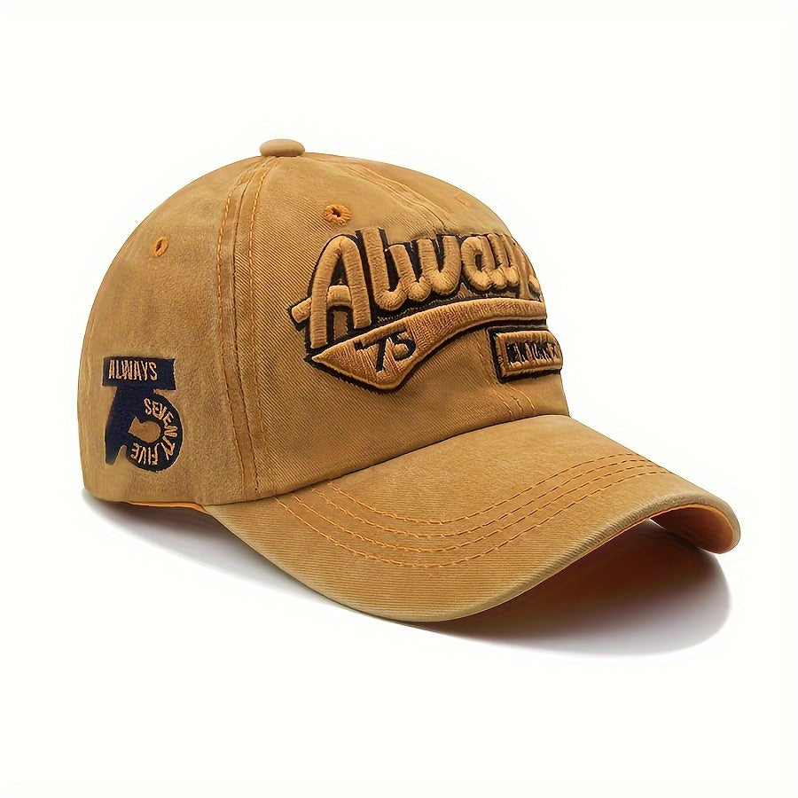European And American Embroidered Baseball Cap, 3D Embroidered Baseball Cap, Korean Duckbill Cap, Sun Visor, Couple Style
