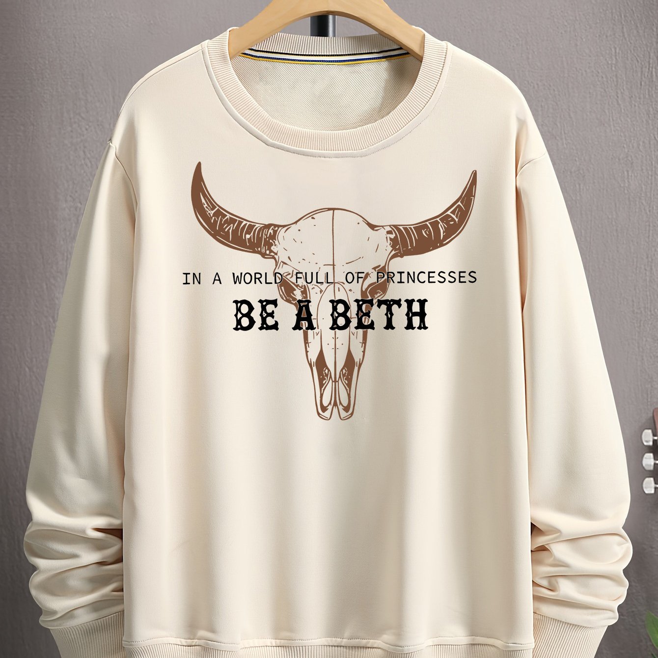 New Fashion BE A BETH Printed Pullover - Autumn And Winter Long-Sleeved Round Neck Hoodie - Men'S And Women'S Casual