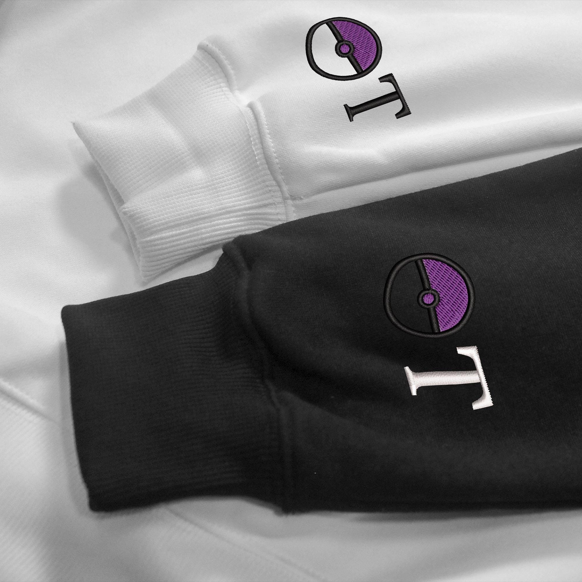 Personalized Ghost Embroidered Sweatshirt Custom Ghost Hoodie Crewneck Sweatshirt Custom Name Shirt Gifts