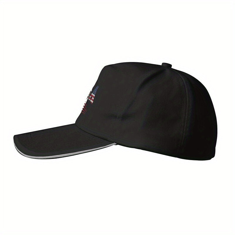 USA Adjustable Baseball Cap, Breathable Polyester, Perfect for Outdoor Activities, Beaches, Travel and Casual Wear - Machine Washable, Perfect Gift, Beach Cap | Casual Look | Adjustable Fit