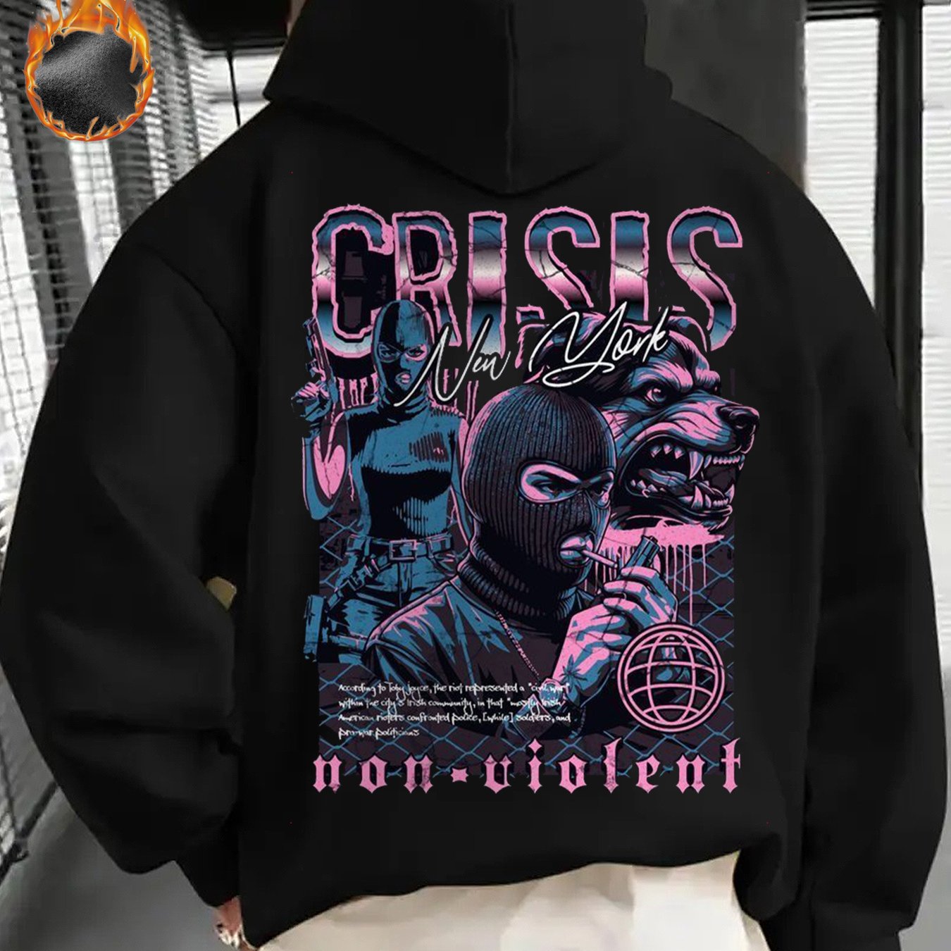 Gifts for Men, Gangster'S Paradise Hoodie Stylish Streetwear for Outings Warm for Autumn and Winter Unisex Fit with Practical Pocket.
