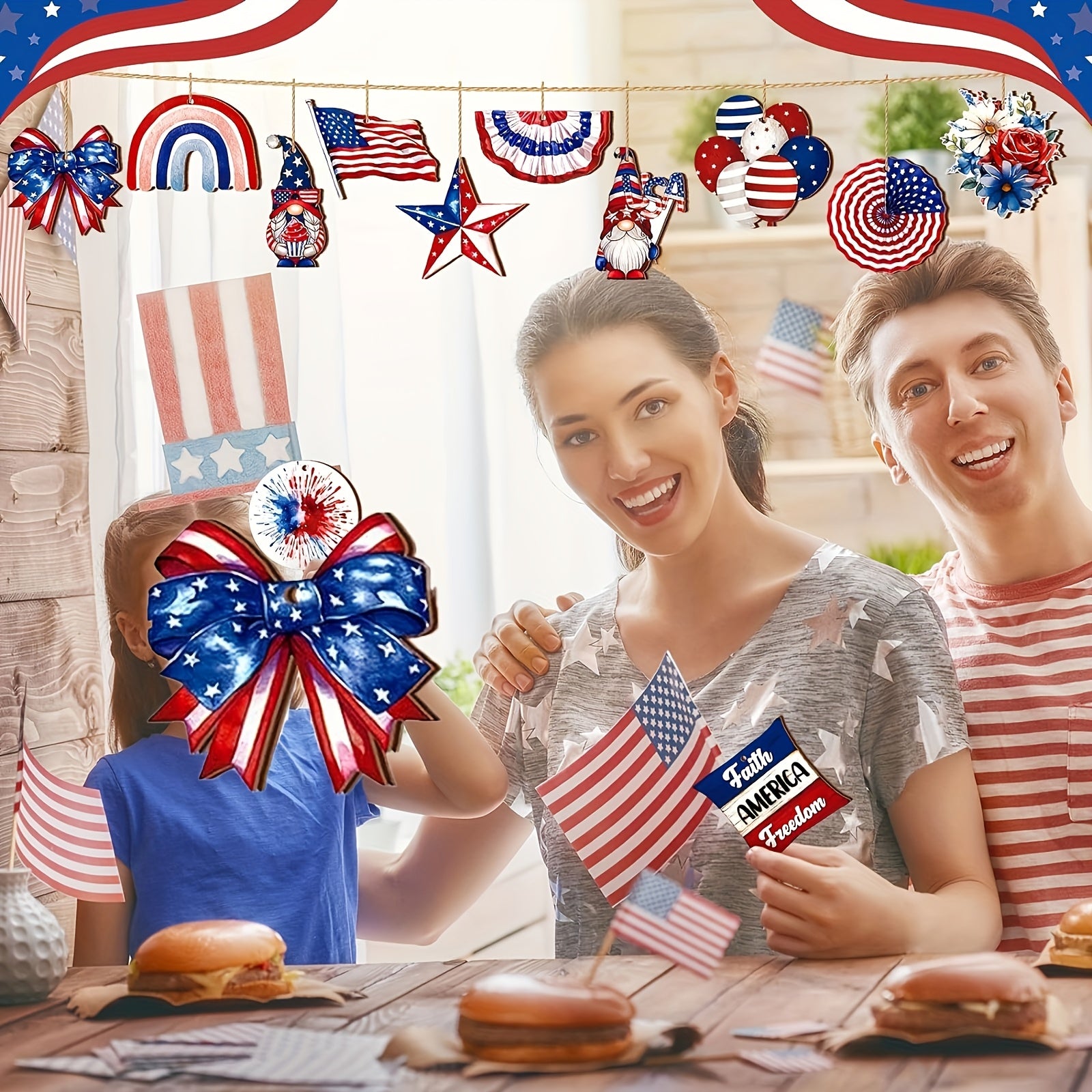 Independence Day Party Must-Haves 24 New Wooden Decorations to Create Your Independence Day Decorating Extravaganza