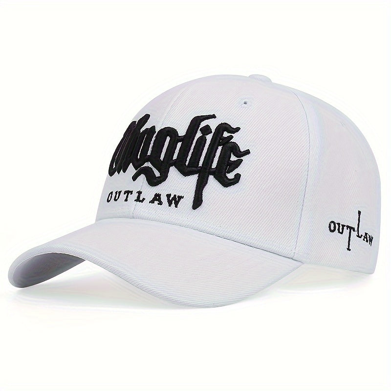 1pc Unisex Embroidered Handsome Trendy Rap Hip Hop Men's Versatile Baseball Cap
