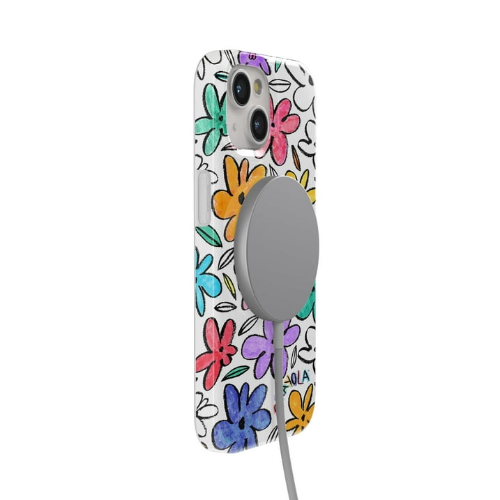 Casely Crayola Marker Case for iPhone, Out of Lines Floral Classic Ultra Thin Design Compatible with MagSafe