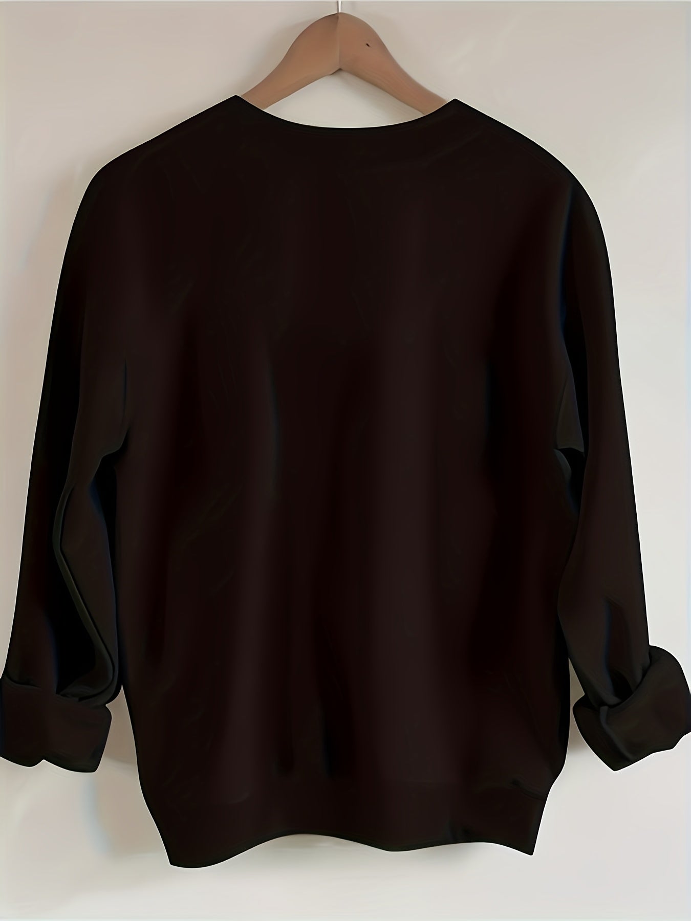 Soft Floral Print Long Sleeve Crew Neck Pullover Sweatshirt For Women, Casual Fashion Basic Sweatshirt