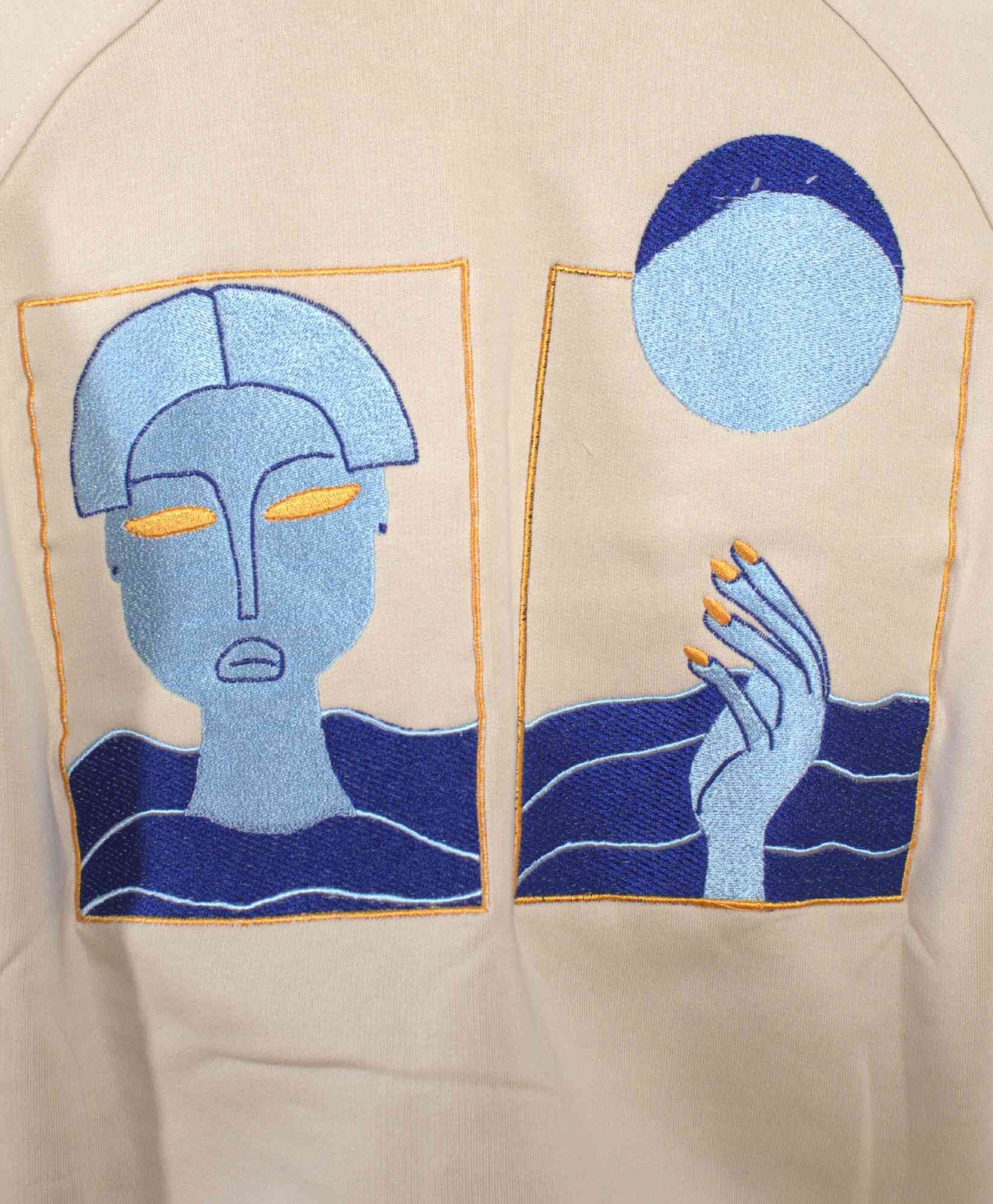 100% Cotton Unisex Embroidered Hoodie