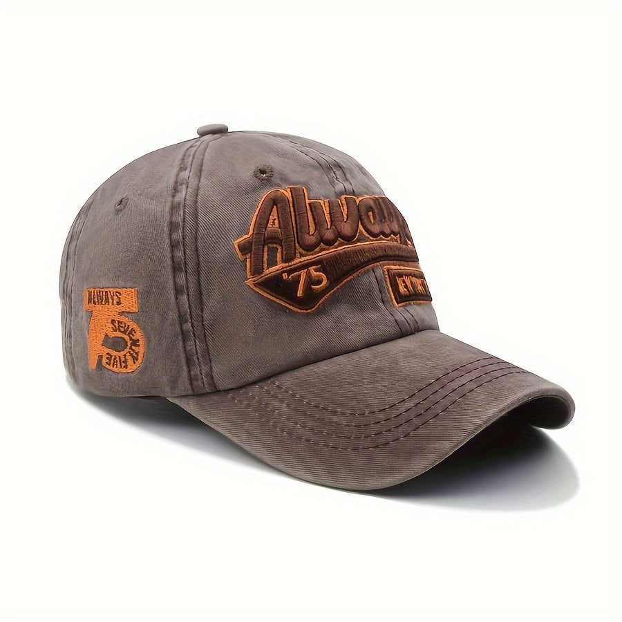European And American Embroidered Baseball Cap, 3D Embroidered Baseball Cap, Korean Duckbill Cap, Sun Visor, Couple Style