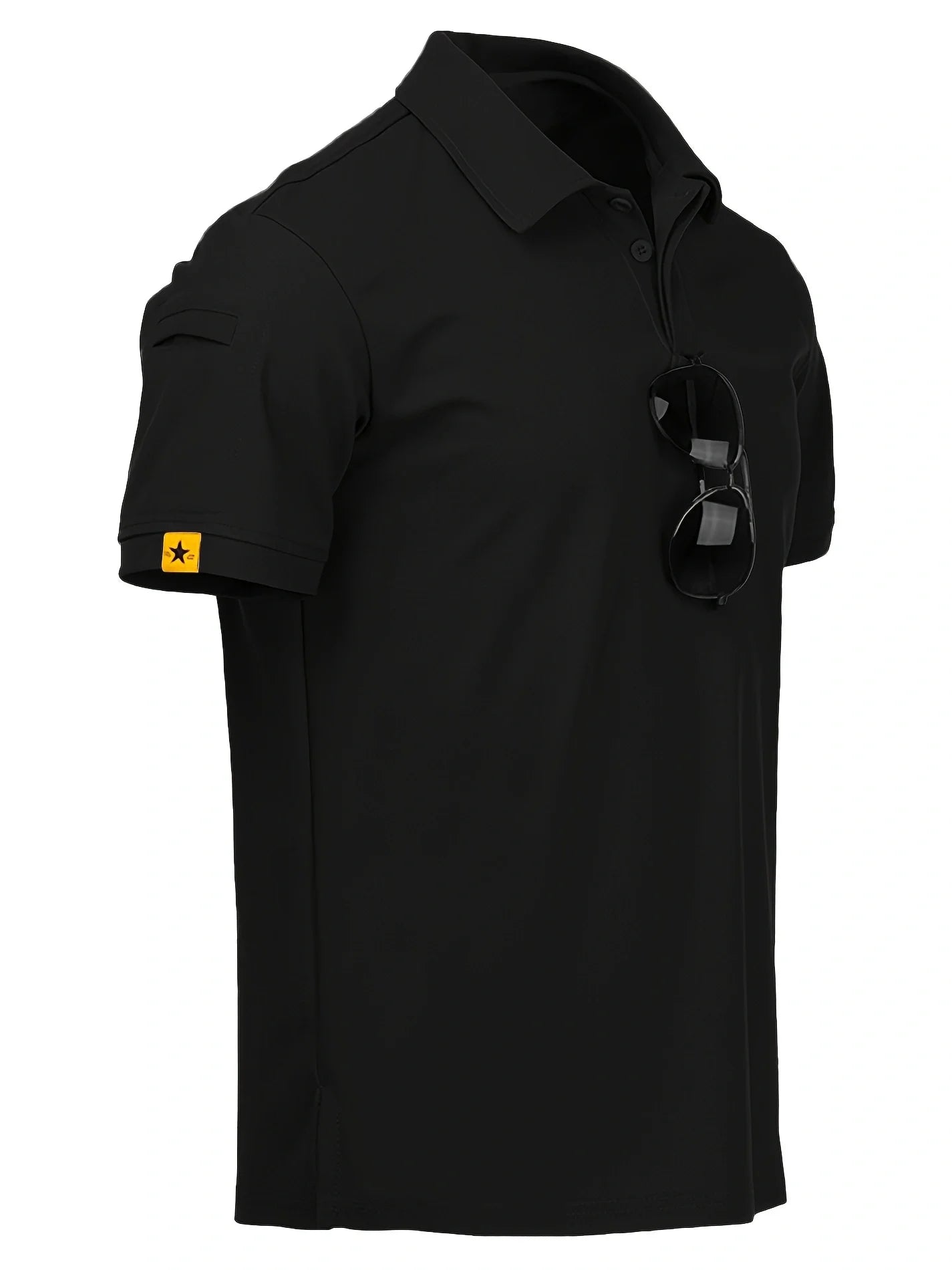 Men's Summer Polo Shirt Short Sleeve Moisture Wicking Golf Running Sports Short Sleeve Collared Shirt Tennis T-Shirt Top
