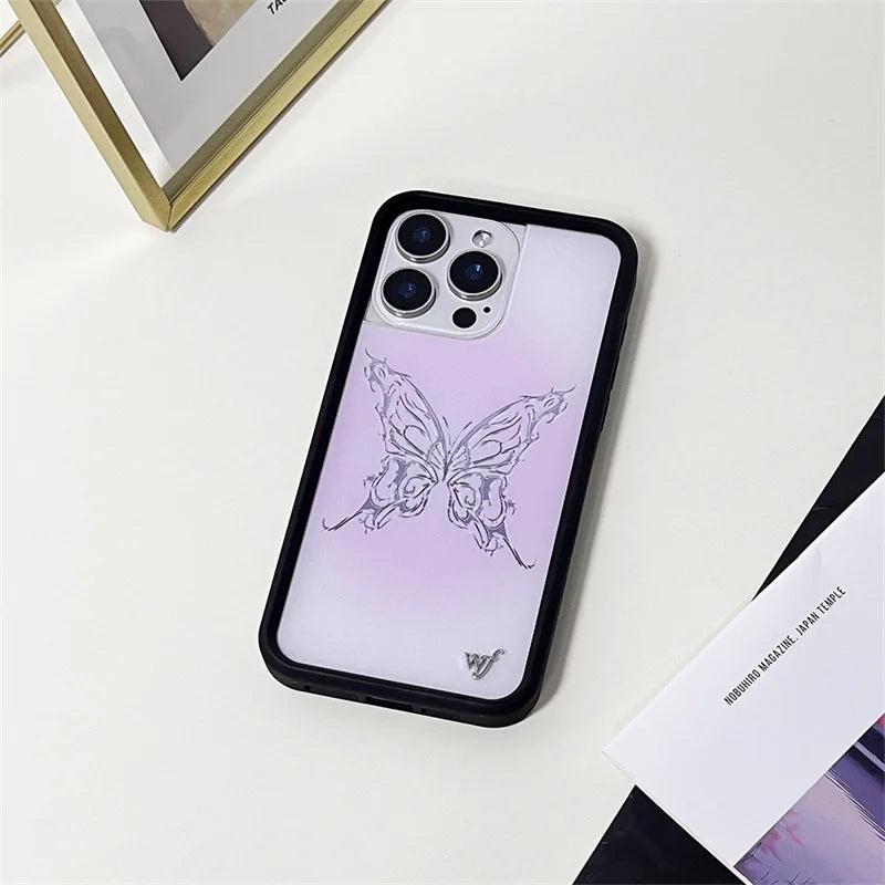 Wildflower XCX Coconut Sunset Phone Case iPhone Butterfly Pony Creative 12 13 Pro 14plus 15 Promax WF Moon Love 14 15 16promax