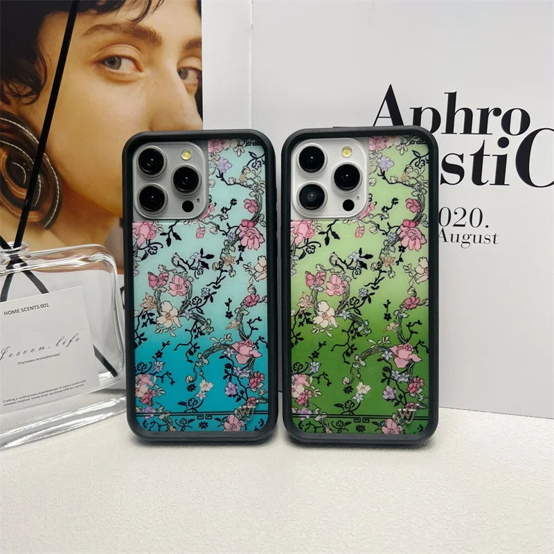 Wildflower Cartoon cute phone case for iPhone Animal Fruit Flower Creative 12 13 14 15 16 Pro Max 14 Plus Strawberry phone case