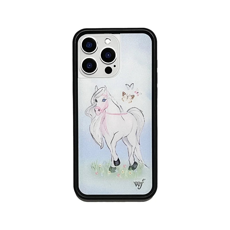 Wildflower XCX Coconut Sunset Phone Case iPhone Butterfly Pony Creative 12 13 Pro 14plus 15 Promax WF Moon Love 14 15 16promax