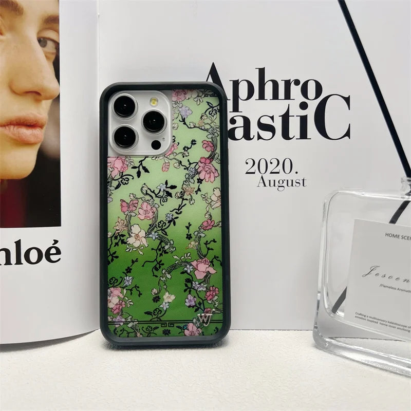 Wildflower Cartoon cute phone case for iPhone Animal Fruit Flower Creative 12 13 14 15 16 Pro Max 14 Plus Strawberry phone case