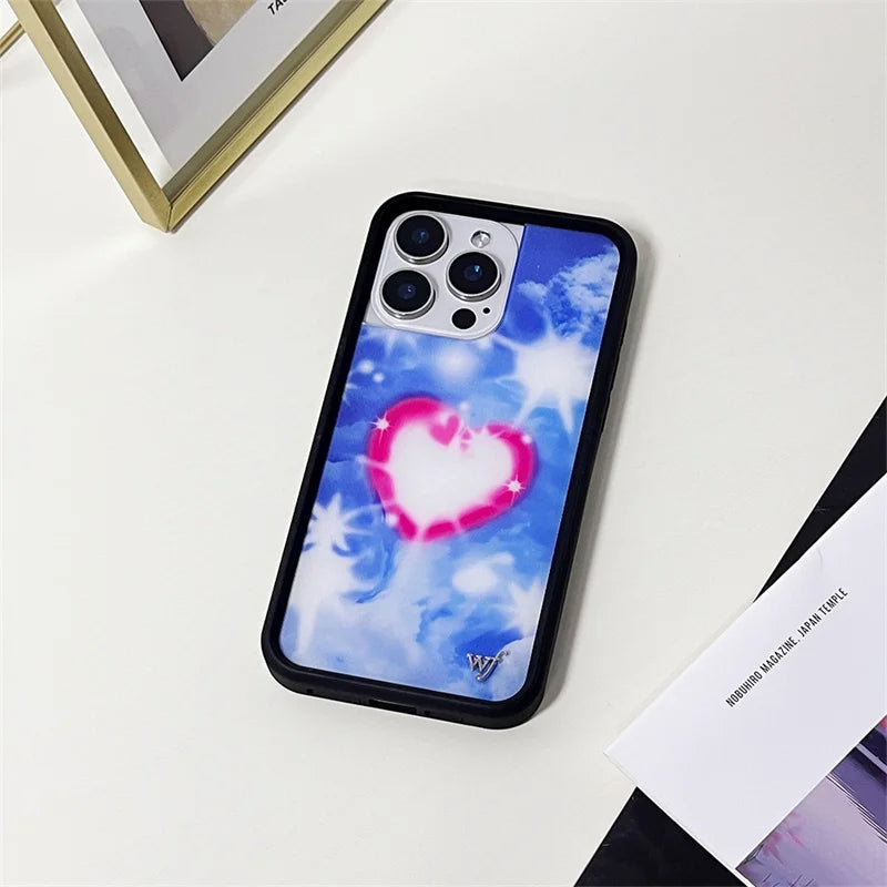 Wildflower XCX Coconut Sunset Phone Case iPhone Butterfly Pony Creative 12 13 Pro 14plus 15 Promax WF Moon Love 14 15 16promax