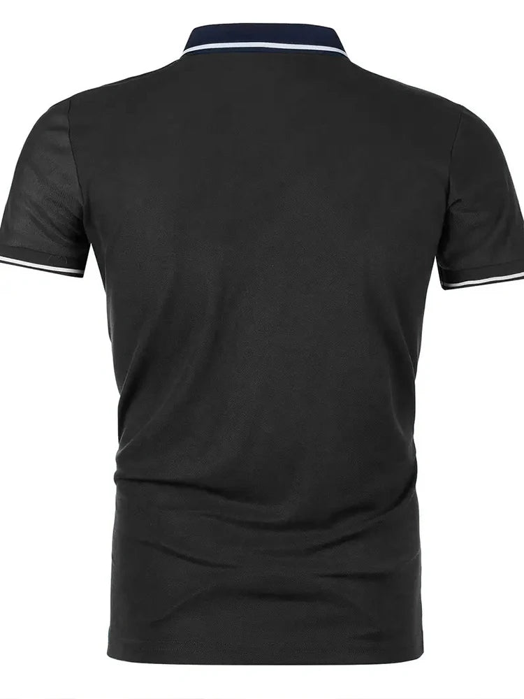 Mens Casual Polo Shirts Short Sleeve Fashion Classic Slim Fit T-Shirts