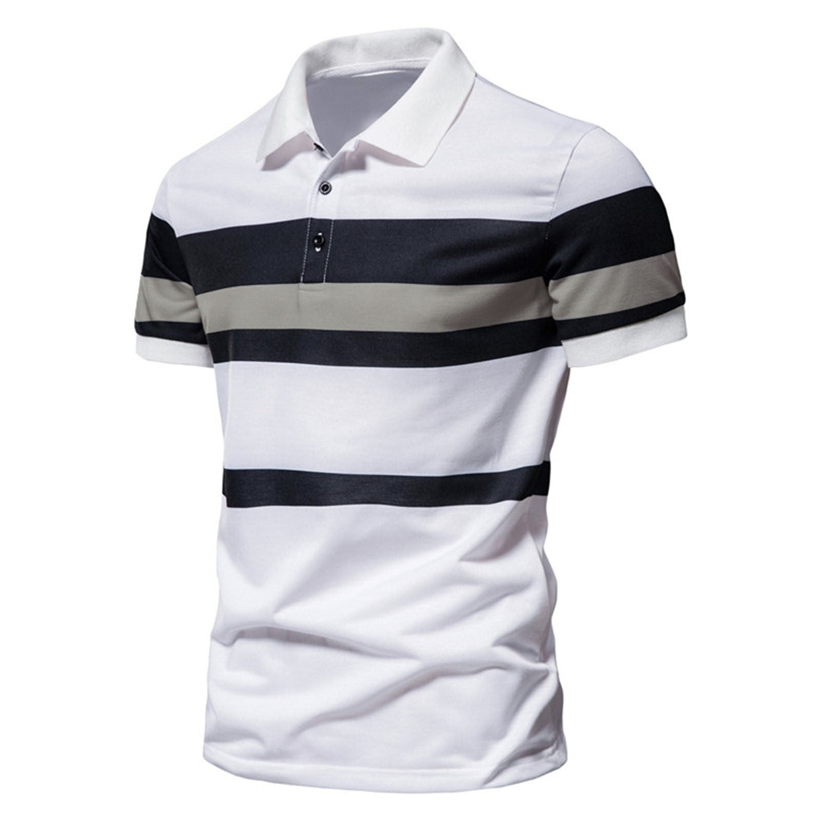 Men Polo Men Shirt Short Sleeve Polo Shirt Contrast Color Polo New Clothing Summer Streetwear Casual Fashion Men Tops