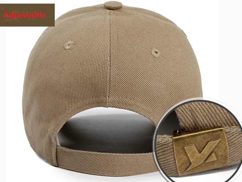 Men cotton embroidery Adjustable Baseball Cap Outdoor sport solid sun Hats For men Dad Snapback cap