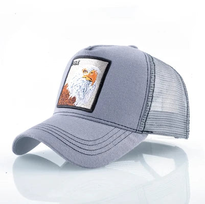 Embroidery Baseball Caps Men Eagle Snapback Hats For Women Fashion USA Hip Hop Bones Breathable Mesh Streetwear Trucker Cap