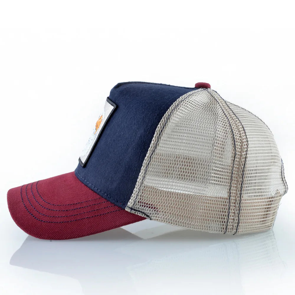 Embroidery Baseball Caps Men Eagle Snapback Hats For Women Fashion USA Hip Hop Bones Breathable Mesh Streetwear Trucker Cap