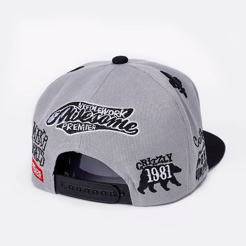 Acrylic Embroidered headwear outdoor casual sun baseball cap for man and women fashion new Hip Hop cap hat Female male