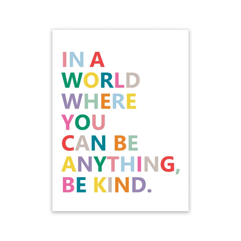Kids Positive Affirmation Art Prints Mindfulness Poster Self Confidence Quotes Canvas Painting Wall Art Pictures Classroom Decor