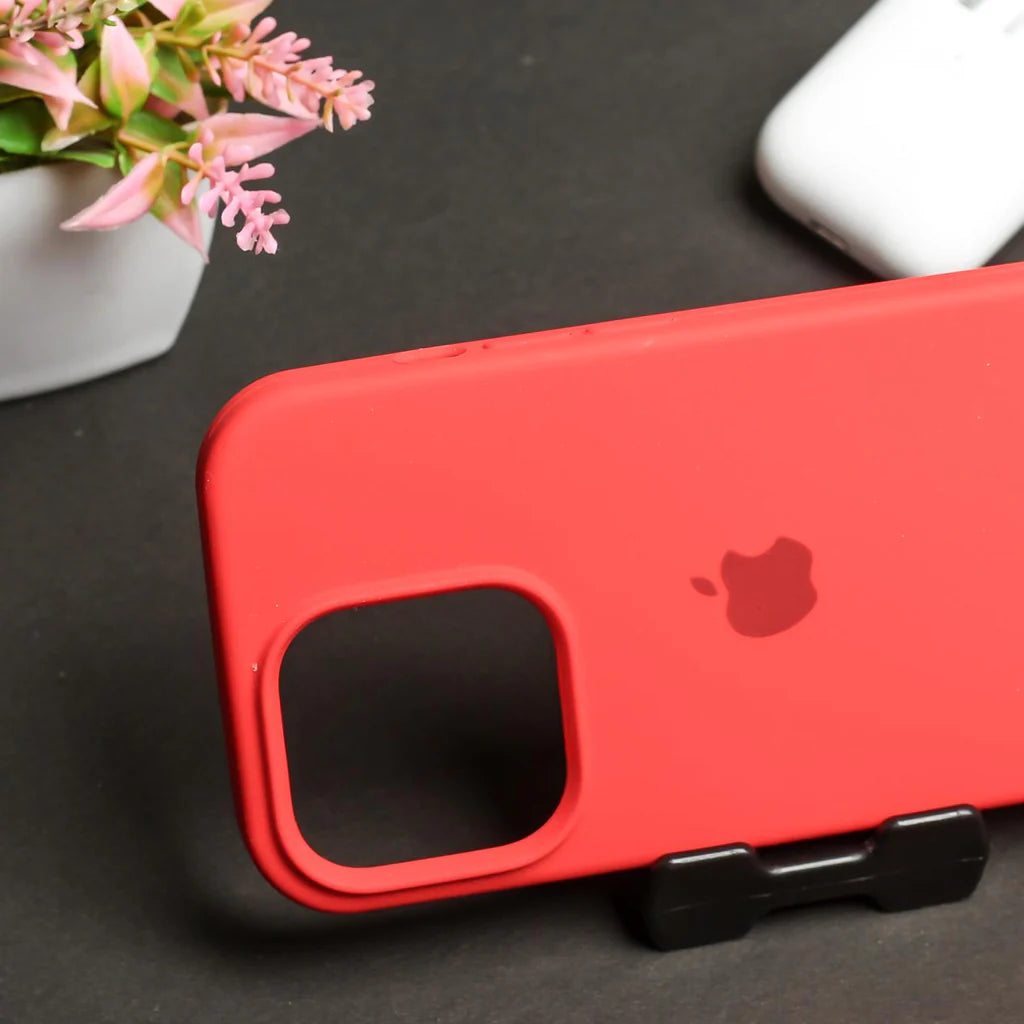 Luxury Original Silicone Apple Red for Phone case 16 14 15 13 12 Pro Max Official Cases Full Cover