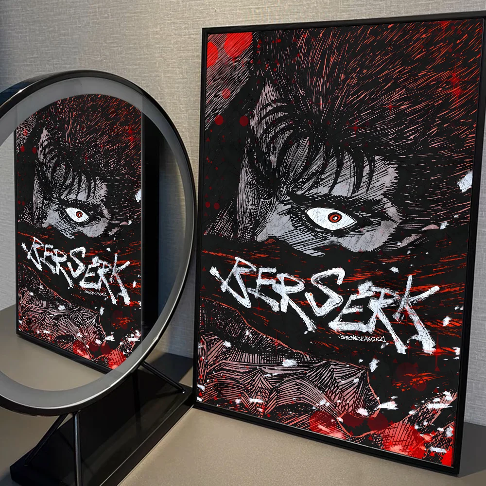 Amine BERSERK Poster Home Furnishing Highend Kraft paper Poster Wall Painting Study Home Living Room Decoration