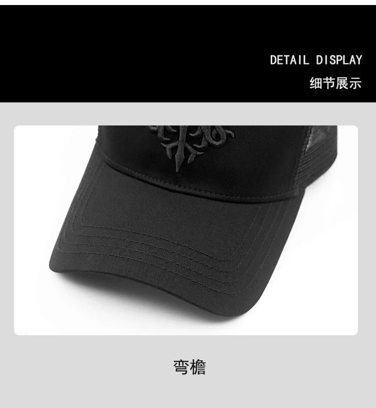 Mesh Trucker Cap Women Summer Sun Caps High and Large Snapback Hat Big Head Men Oversize Baseball Hats 56-60cm 60-65cm