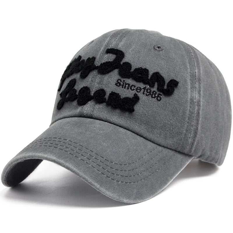CNTANG Women Men's Baseball Caps Summer Casual Pure Cotton Fishing Cap Exquisite Letter Embroidery Sun Hat Trucker Hats Unisex
