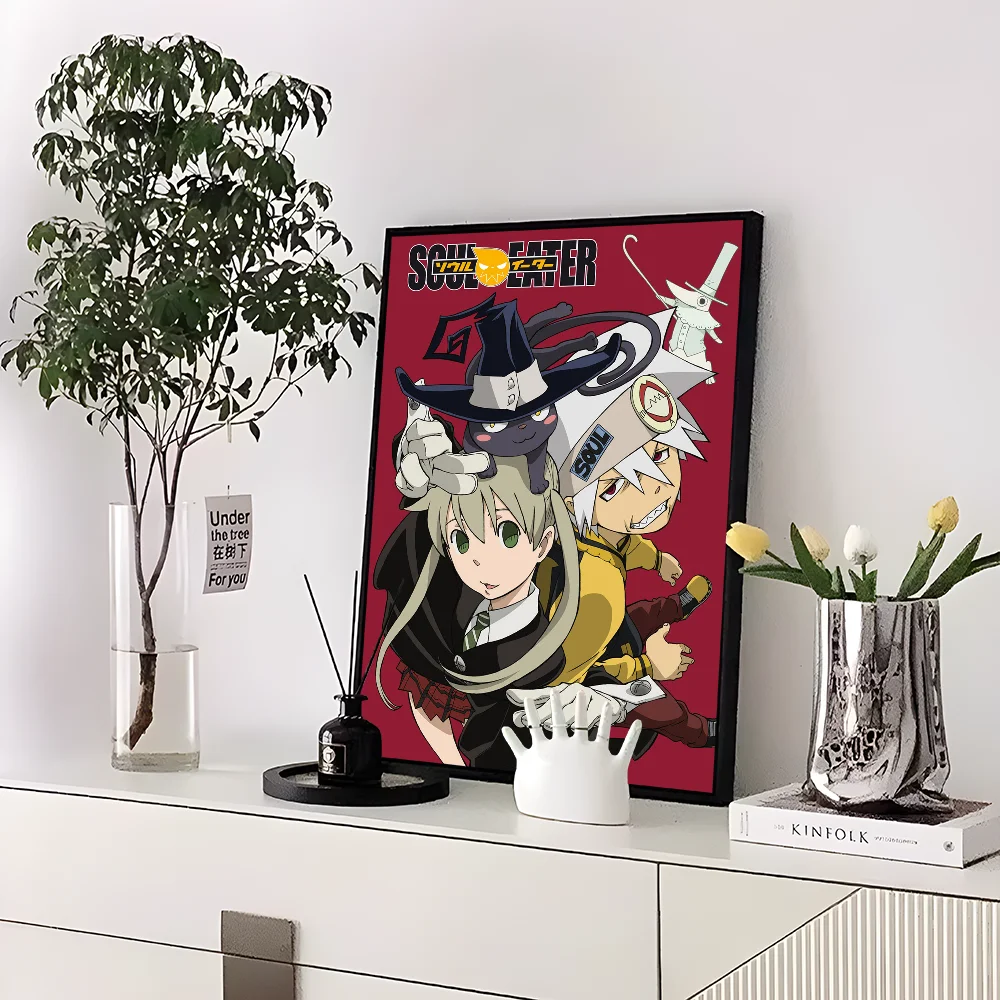 Classic Anime Soul Eater Anime Posters Sticky Whitepaper Sticker DIY Room Bar Cafe Kawaii Room Decor