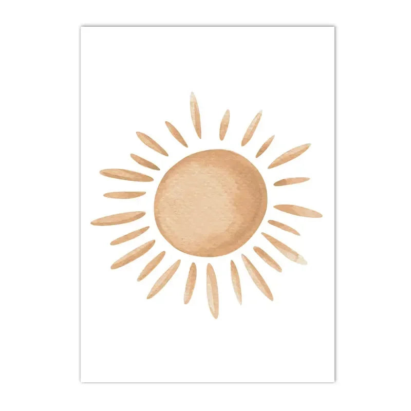 Custom Name Nursery Poster Bear Hot Air Balloon Wall Art Prints Boho Rainbow Sun Canvas Painting Pictures Baby Kids Room Dear