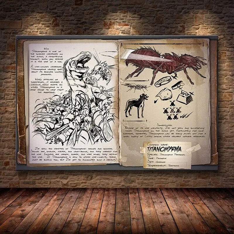 Modular Canvas Ark Survival Evolved Pictures Painting Survival Game Home Decor Print Dinosaur Poster Living Room Modern Wall Art
