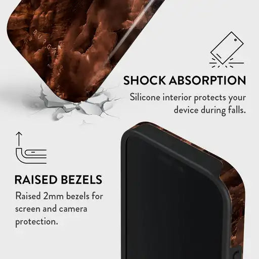 Toasted Chestnut - Brown BURGA Phone Case for iPhone 16 15 14 13 12 11 X XS XR XSMAX 7 8 Pro Max Plus Double-layer Back Cover