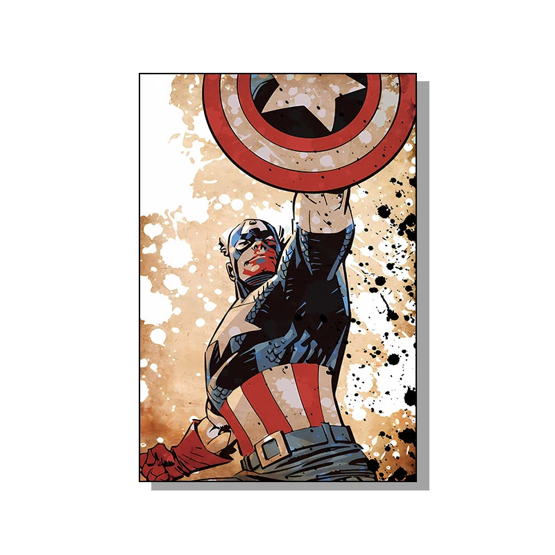 HOT Toys Spider Man Canvas Poster Marvel Hero Decor Iron Man Batman Hulk Mural Modern Home Decoration Gift