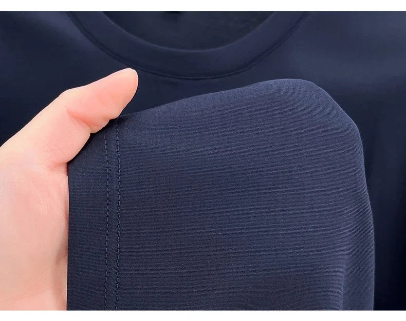 Designer brand short sleeve T-shirt high-end pony embroidery summer new top comfort breathable fashion round neck men's clothing
