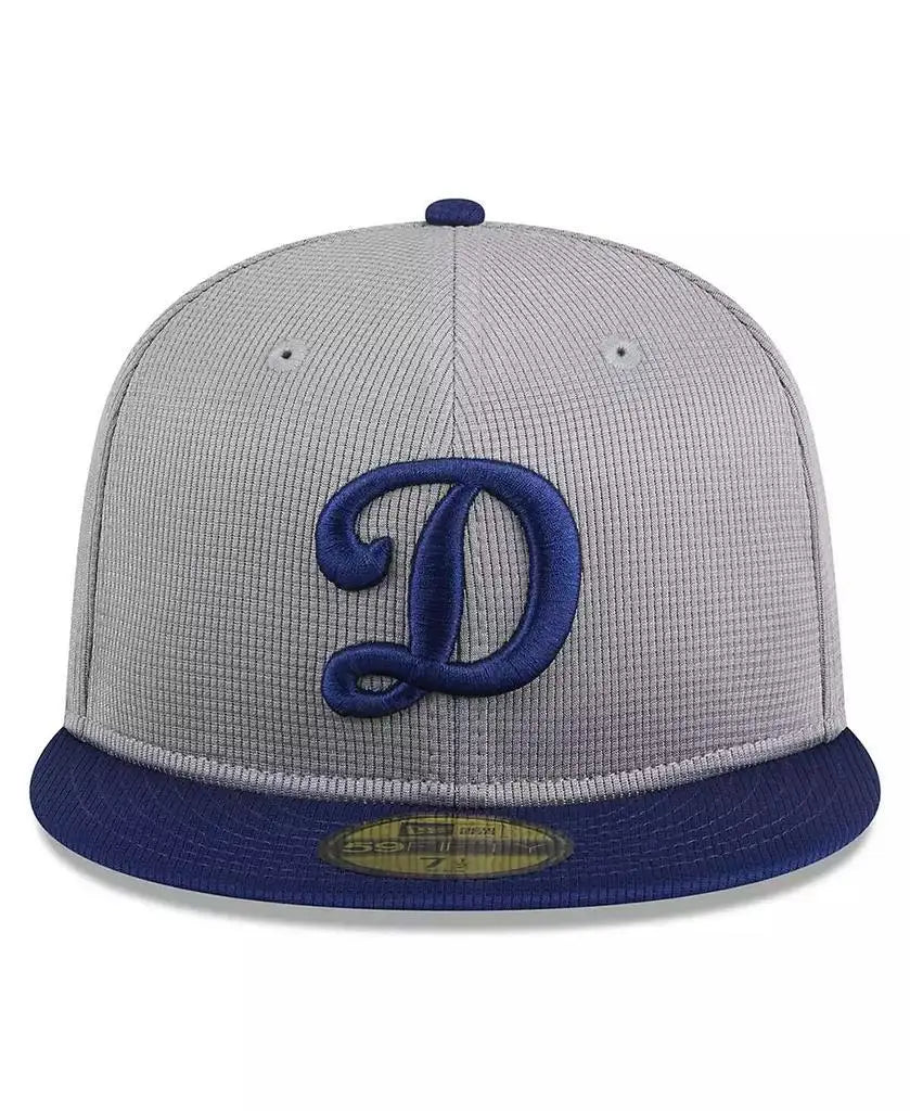 New Era | Men's Gray Los Angeles Dodgers 2024 Batting Practice 59FIFTY Fitted Hat