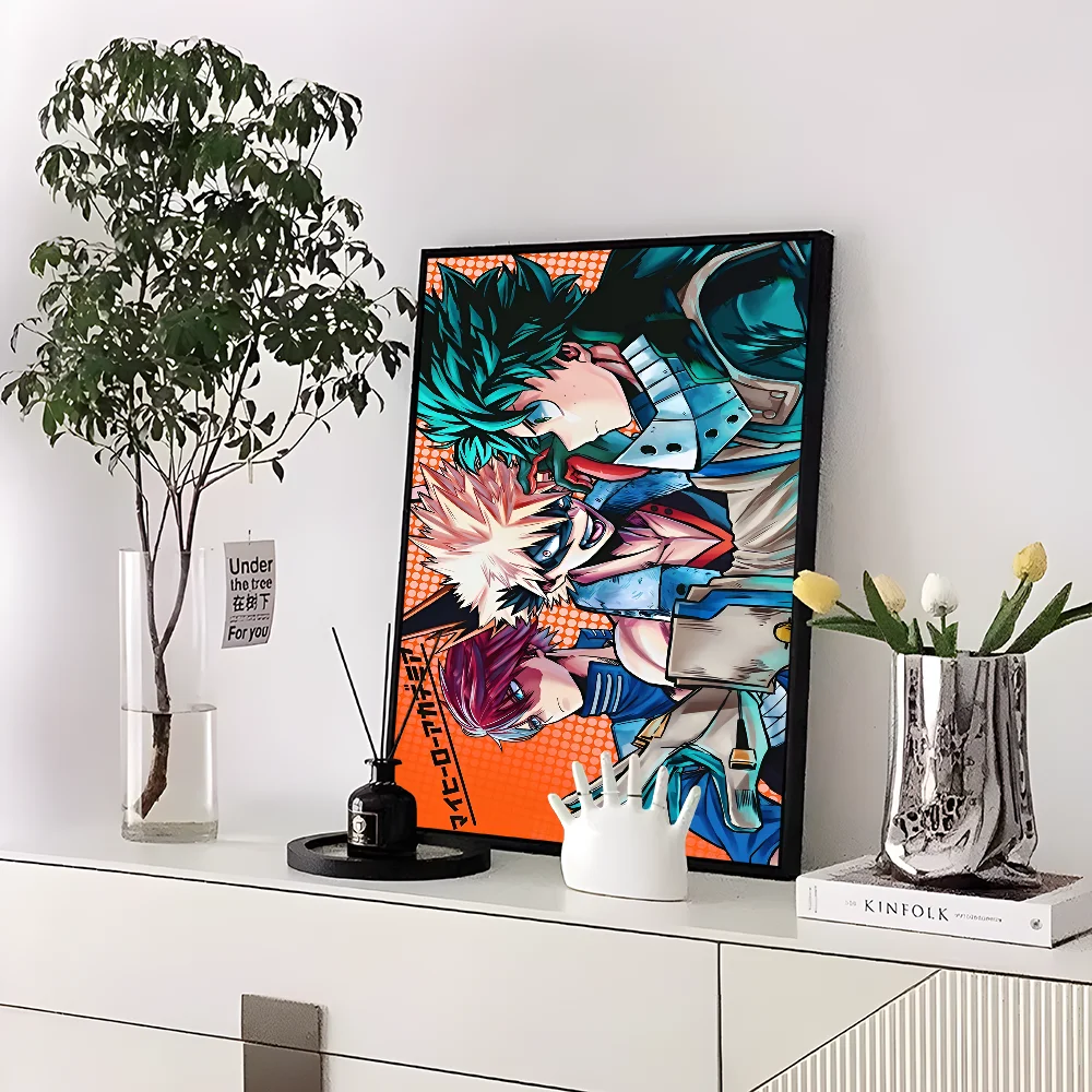 My Hero Academia Kaminari Denki Classic Anime Poster Fancy Wall Sticker for Living Room Bar Decoration Decor Art Wall Stickers